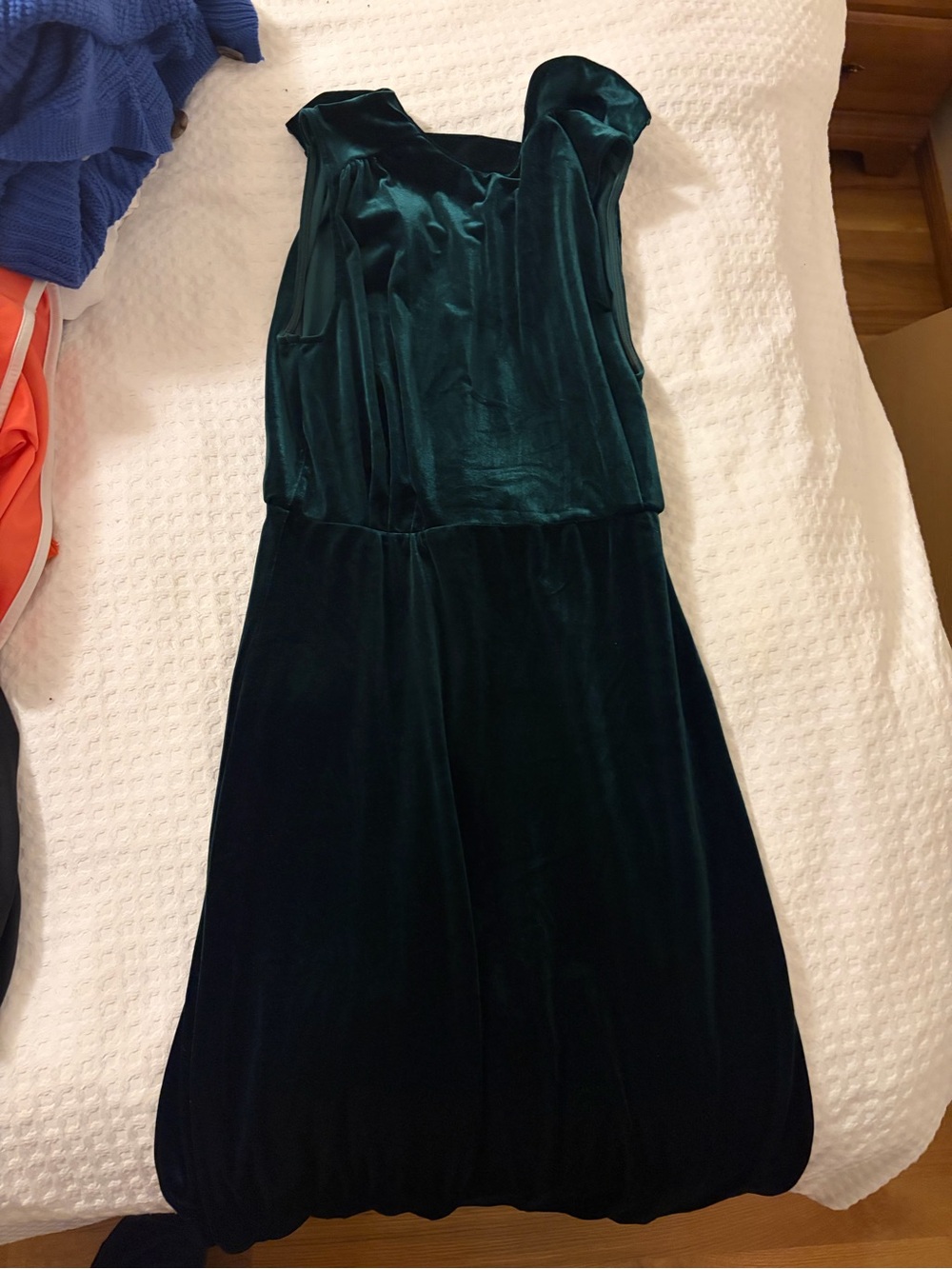 Lulu's Deep Emerald Green Velvet Maxi Dress